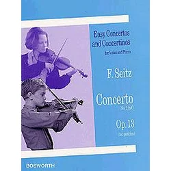 SEITZ : note CONCERTO NO.2 IN G OP.13