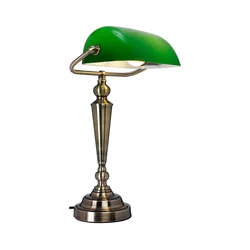 Cottex B1019AGR - Stona lampa THE BANKER 1xE27/60W/230V