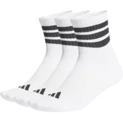 adidas Nogavice Stripes Cushioned Mid Cut - 3 pairs