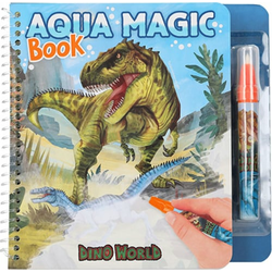 Pobarvanka Dino World Aqua Magic Book, S čarobnim markerjem