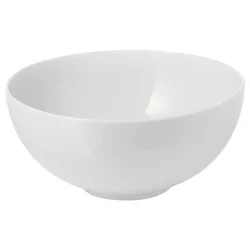 IKEA 365+ Činija, zaobljene strane bela, 22 cm