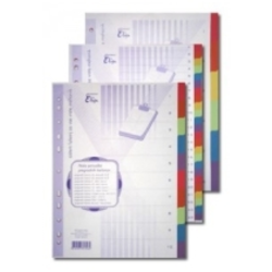 Slojni karton Elisa 22,5 x 29,7 cm (A4), 10-djelni, u bojama