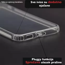 Maska Skin Silikon with pluggy za Samsung A26 5G/ A266B transparent