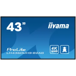 IIYAMA LFD LH4360UHS-B2AG 42.5 VA 3840 x 2160 @60Hz 500 cd/m2 5000:1 8.5ms Android 11 OS, iiSignage2, FailOver, EShare landscape, portrait 3y