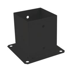 PODSTAVEK ZA STEBER 101x150mm JEKLEN, ČRN | Topdom