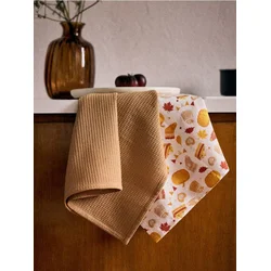 Sinsay - Pamučne kuhinjske krpe sa jesenjim motivom 2 pack - šareno