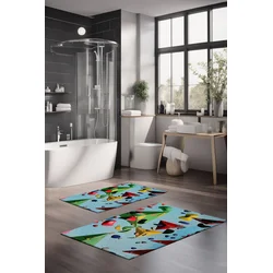 Lessentiel Maison Set prostirki za kupatilo CT-5366, 2 Komada, Šarena