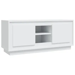 TV ormarić bijeli 102 x 35 x 45 cm od konstruiranog drva