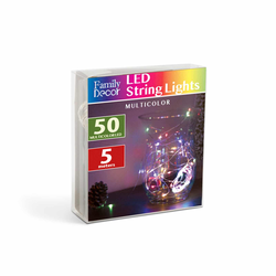 LED lanac 50xLED/3xAA 5m višebojno