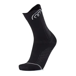 Nogavice Sidas Run Anatomic Crew, črne (EU 39-41)