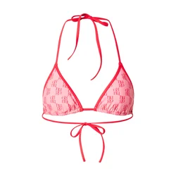 HUGO Bikini zgornji del MONOGRAM  roza