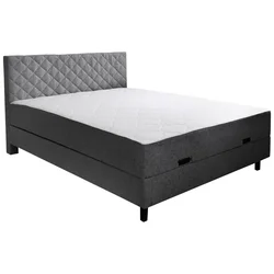 Boxxx POSTELJA Z VZMETNICO 180 cm x 200 cm , les, tekstil siva