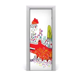 tulup.si Nalepka na vratih Krokodil 75x205 cm