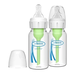 Dr.Brown´s Options+ steklena ozkovratna steklenička 120 ml, 2 kosa