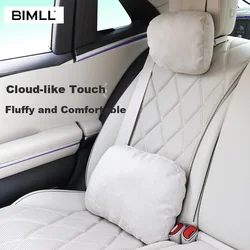 Bimll Set jastuka za vrat i leđa za auto sedište, Prljavo beli