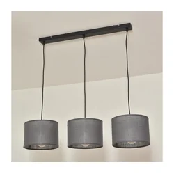 Luster na sajli ALBA 3xE27/15W/230V siva
