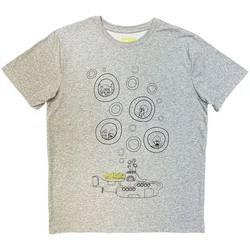 The Beatles Bubbles Heather Grey XL Majica