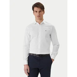 Tommy Hilfiger Srajca MW0MW38347 Bela Slim Fit