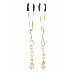 Taboom Tweezers with Pearls Gold