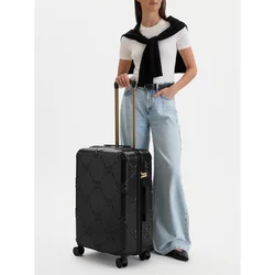 Srednji kovček Nine West CEO-NW-M-005-09 BLACK Črna
