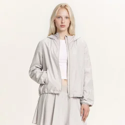 Cropp - Lahka jakna s kapuco - light grey