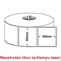 Bixolon rolna etiketa bela vellum 50x40 1 kolona 1500 kom TT ( 0494002l )