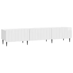 TV ormar s ladicama Bijela visokog sjaja 147 x 34,5 x 32 cm