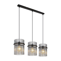 Globo 15698-3H - Luster na sajli GORLEY 3xE27/60W/230V, crni