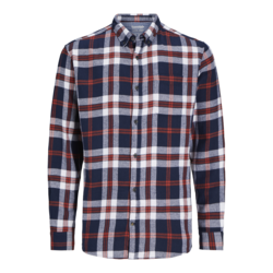 JACK & JONES Muška karirana košulja 12235982, Teget