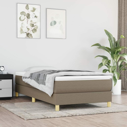 shumee Box spring posteljni okvir taupe 90x190 cm blago
