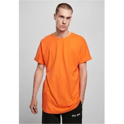 Tangerine T-shirt with a long shape