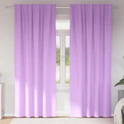 Zavjese za blackout s prstenovima 2 pcs Ljubičasta 225 x 140 cm
