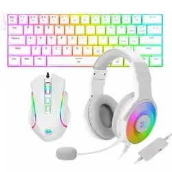 Redragon Tastatura K630W, Miš Griffin M607W i Slušalice Pandora H350W, Beli