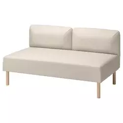 LILLEHEM Modularni dvosed, Vissle/bež drvo