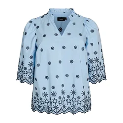 Zizzi Bluza Eviola  svetlo modra / temno modra