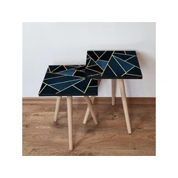 Hanah Home Sklapajući Stočić 2 Komada 2SHP321 - Navy Plavo