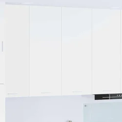 vidaXL Viseča omarica Riga Bela 80 x 31 x 100 cm Konstruiran les