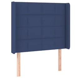 Uzglavlje s ušima plavo 83x16x118/128 cm od tkanine