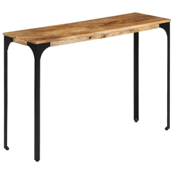 Konzolni stol smeđi 110x35x76cm od masivno drvo manga i željezo