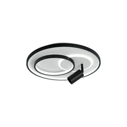 Brilagi - UNITY LED stropno svetlo, prigušiva LED/60W/230V + 1xGU10/3W bela/crna + daljinski upravljač