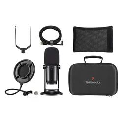 THRONMAX Mikrofon M2P-B kit MDrill One Pro Jet Black