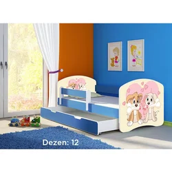 Deciji krevet ACMA II 160x80 F + dusek 6 cm BLUE12