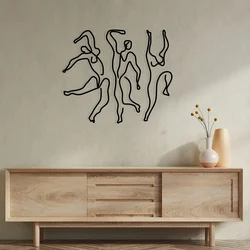 Wallity Zidna dekoracija Famiglia, 90 x 54 cm, Crna