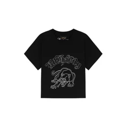 Ed Hardy Majica Panther črna/bela