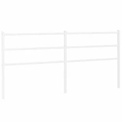 Vidaxl Kovinsko nadomestno vzglavje belo 193 cm