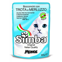 Simba Sos za mačke sa pastrmkom i bakalarom, 100g