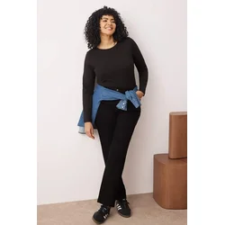 Trendyol Curve Ženska bluza Tbbaw26Af00027, Crna