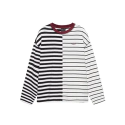 Pull&Bear Majica vinsko rdeča/črna/bela