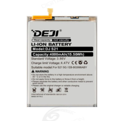 DEJI Baterija za Samsung S21/G991 EB-BG991ABY (4000mAh), Bela