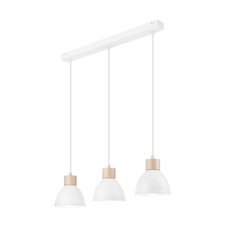 Luster na sajli NICO 3xE27/60W/230V bela